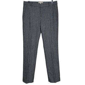 Banana Republic Women’s Wool Blend Gray Tweed Size‎ 8 Straight Leg Dress Pants